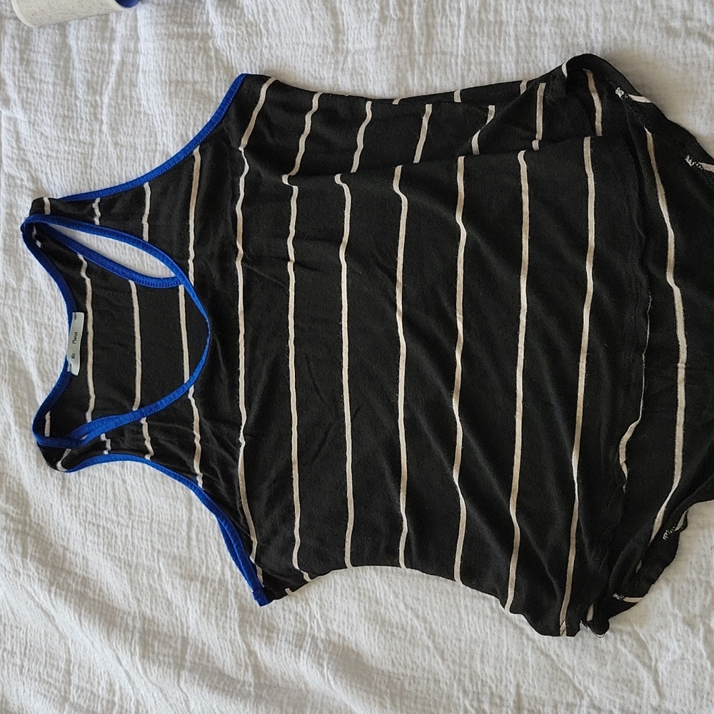Blu Planet stripped tank top